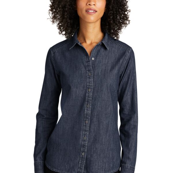 Women's Long Sleeve Perfect Denim Shirt Thumbnail